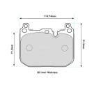 BMW 4 Series F32,F33,F36,F82,F83 Brembo Caliper Front Pads 8685 thumbnail