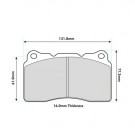 TT (8J3) (8J9) 2.5 RS quattro TFSI Front Performance Brake Pads 8017 (09-14) thumbnail