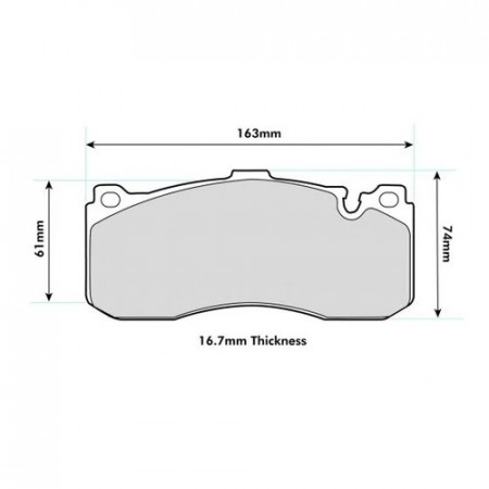 BMW 1 (E82)-135i Coupe PBS Prorace front Pads 8594PR pads