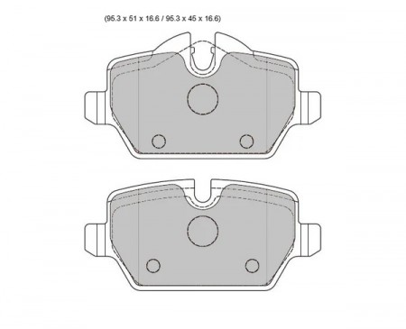 BMW 1 E87 PBS Prorace Rear Pads 8331PR