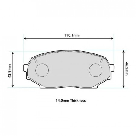 Mazda MX5 (NA) 1.6 115HP (1990-1993) Front Performance Brake Pads 1178