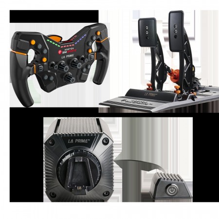 Asetek La Prima™ Bundle Ratt, rattbase 12Nm og pedaler