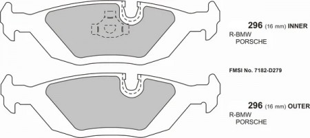 5 Series BMW E28 Performance brake pads 0296