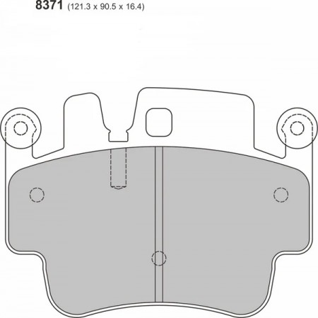 PORSCHE 911 (996) 3.6 GT3 Rear Performance Brake Pads 8371