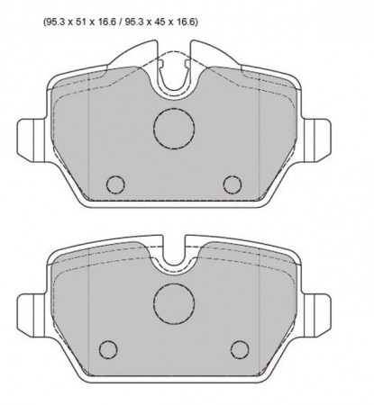 BMW one series Rear Pads 8331PR