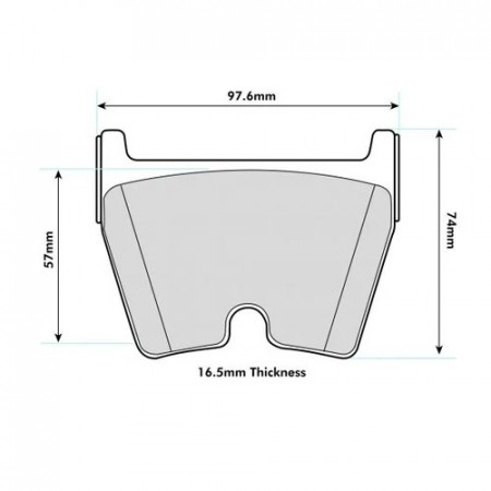 RS4 quattro A4 (8EC, B7) 2005-2008 PBS front Pads 8580 8 performance brake pads